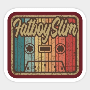 Fatboy Slim Vintage Cassette Sticker